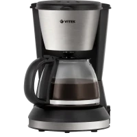 Капельная кофеварка VITEK VT-1506, 550Вт, Чёрный