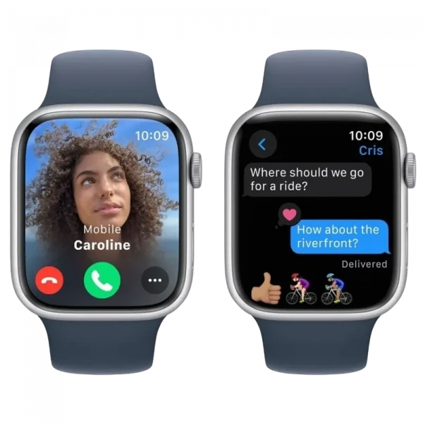 Ceas inteligent Apple Watch Series 9 GPS, 41mm, Storm albastru