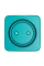 Difuzor Inteligent Yandex Station Max YNDX-00053, YandexGPT, Zigbee, Turquoise