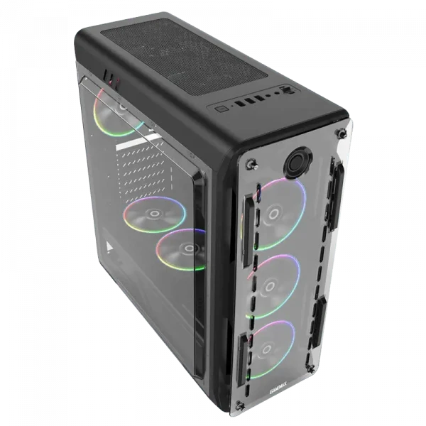 Компьютерный корпус Gamemax Optical G510, Midi-Tower, Без блока питания, Чёрный