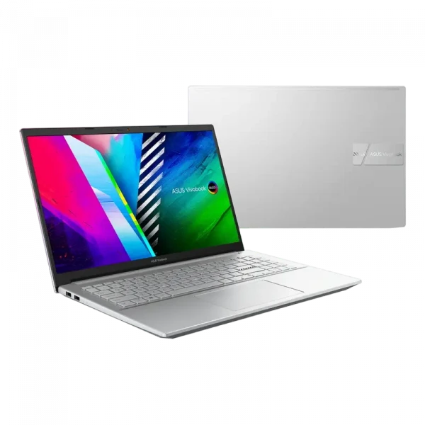 Laptop 15,6 ASUS Vivobook Pro 15 OLED M3500QA, Cool Silver, AMD Ryzen 5 5600H, 8GB/256GB, Fără SO