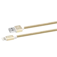 Cablu încărcare și sincronizare Xpower Micro cable Nylon, USB Type-A/micro-USB, 1m, Auriu