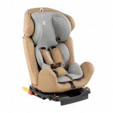 Scaun auto Kikka Boo 4 Safe ISOFIX, Grupa 0+/1/2/3 (0-36 kg), Bej