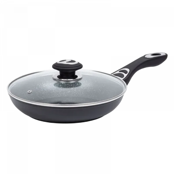 Tigaie RESTO 93152, 24cm, Negru