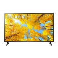 50 LED SMART Телевизор LG 50UQ75006LF, 3840x2160 4K UHD, webOS, Чёрный