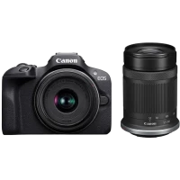 Aparat Foto Mirrorless Canon EOS R100 & RF-S 18-45mm f/4.5-6.3 IS STM & RF-S 55-210mm f/5-7.1 IS STM KIT