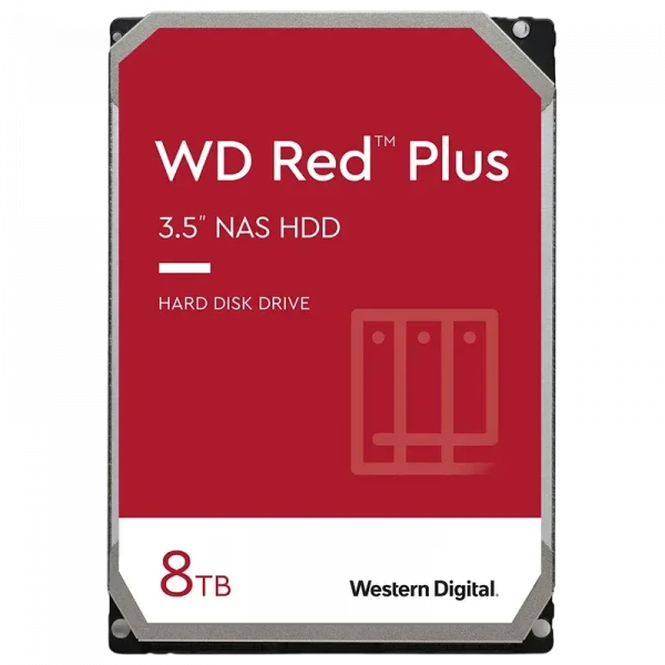Жесткий диск Western Digital WD Red Plus, 3.5, 8 TБ &lt,WD80EFZZ&gt,