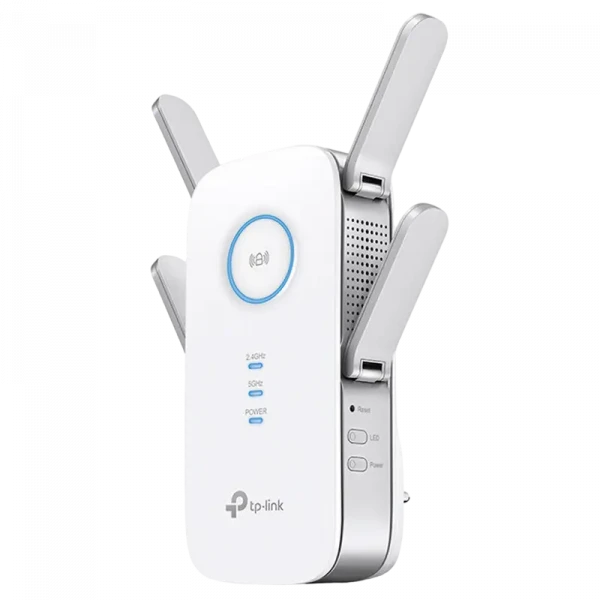 Усилитель Wi‑Fi сигнала TP-LINK RE650, 800 Мбит/с, 1733 Мбит/с, Белый