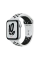 Ceas inteligent Apple Watch SE, 44mm, Carcasă din aluminiu cu bandă sportivă Pure Platinum/Black Nike Band