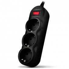 Prelungitor electric SVEN SF-03L, 3 Prize, 1,8m, Negru