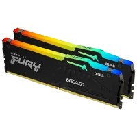 Memorie RAM Kingston FURY Beast RGB, DDR5 SDRAM, 6000 MHz, 64GB, KF560C30BBAK2-64