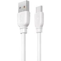 Кабель для передачи данных Remax RC-138a, USB Type-A/USB Type-C, 1м, Белый