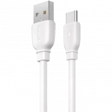 Cable de date Remax RC-138a, USB Type-A/USB Type-C, 1m, Alb