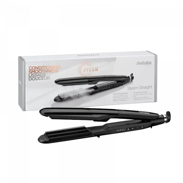 Выпрямитель для волос BaByliss Steam Straight ST492E, Чёрный