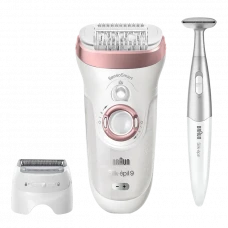 Epilator BRAUN SES9890, Alb/Roz