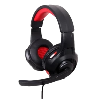 Игровая Гарнитура Gembird GHS-U-5.1-01, USB, Чёрный/Красный