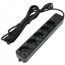 Prelungitor electric Ultra Power UP3-AF-15PPB, 5 Prize, 4,5m, Negru