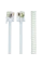 Cablu spiralat al receptorului telefonic Cablexpert TC4P4CS-2M, Alb
