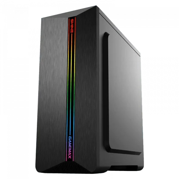 Компьютерный корпус Gamemax Shine, Midi-Tower, Без блока питания, Чёрный