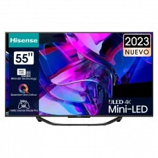 55 LED SMART TV Hisense 55U7KQ, 3840x2160 4K UHD, VIDAA U7.0, Negru