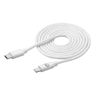 Cable de date Cellularline Power Cable, Lightning/USB Type-C, 3m, Alb