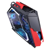 Carcasă PC Bloody GH-30, Midi-Tower, Fără sursă de alimentare, Negru/Rosu