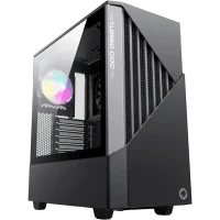 Компьютерный корпус Gamemax Contac COC, Midi-Tower, Без блока питания, Черный/Серый