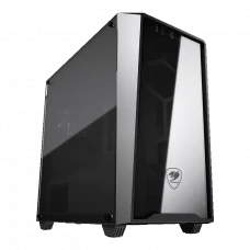 Carcasă PC Cougar MG120-G, Mini-Tower, Fără PSU, Negru