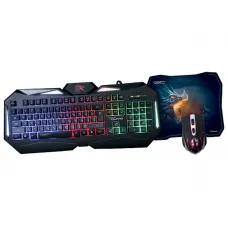 Set Tastatură + Mouse + Mouse Pad QUMO Spirit of Wisdom, Cu fir, Negru