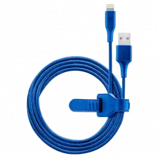 Cablu încărcare și sincronizare Cellularline Satellite MFI, USB Type-A/Lightning, 1m, Albastru