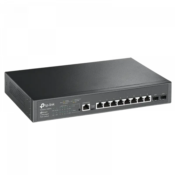 Comutator PoE TP-LINK T2500G-10MPS, 8x IEEE 802.3af/at