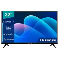 32 LED SMART Телевизор Hisense 32A4HA, 1366x768 HD, Android TV, Чёрный