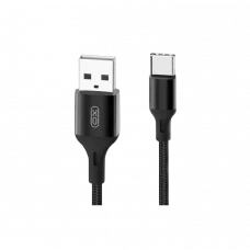 Cablu încărcare și sincronizare XO NB143 Type-C, USB Type-A/USB Type-C, 1m, Negru