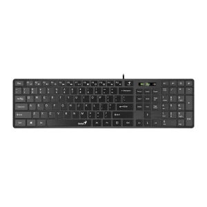 Клавиатура Genius SlimStar 126, Проводное, Чёрный