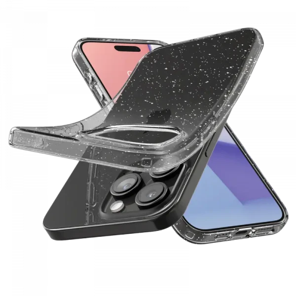 Husă Spigen iPhone 15 Pro Max Liquid Crystal, Cristal cu sclipici