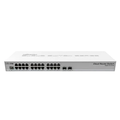Comutator Router MikroTik CRS326-24G-2S+RM, Alb