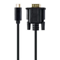Cablu Video Cablexpert A-CM-VGAM-01, USB Type-C (M) - VGA (M), 0.15 m, Negru
