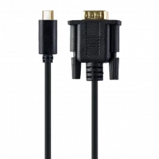 Cablu Video Cablexpert A-CM-VGAM-01, USB Type-C (M) - VGA (M), 0.15 m, Negru
