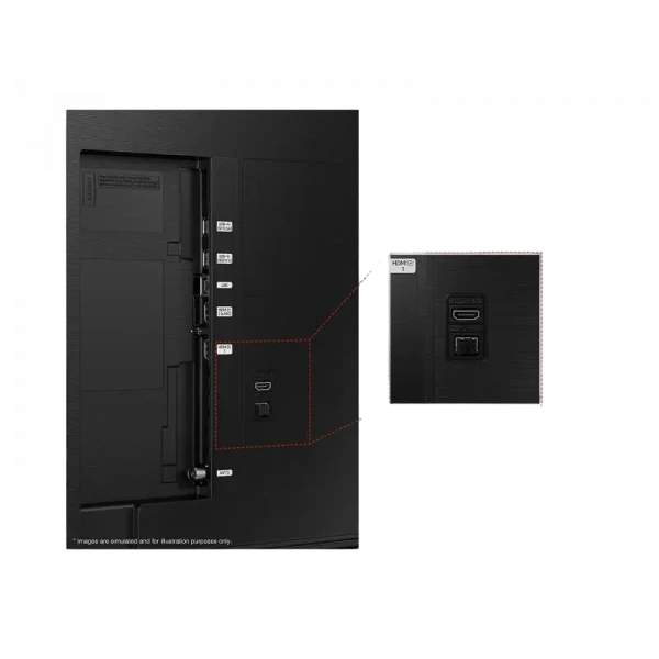 43 LED SMART Телевизор Samsung UE43CU8000UA, 3840x2160 4K UHD, Tizen, Чёрный