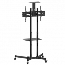 Мобильная стойка для телевизора Reflecta TV Stand 70VCE-Shelf, Чёрный