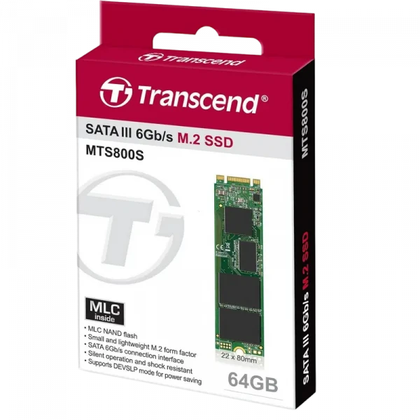 Накопитель SSD Transcend 800S, 64Гб, TS64GMTS800S