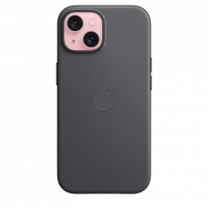 Чехол Apple iPhone 15 FineWoven Case with MagSafe, Чёрный