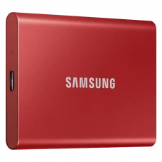 SSD portabil extern Samsung Portable SSD T7, 2 TB, Roșu (MU-PC2T0R/WW)