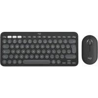Set Tastatură + Mouse Logitech Pebble 2 Combo pentru MAC, Fără fir, Negru