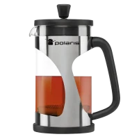 Cafetiera French Press Polaris Enigma-600FP, 0,6L, Negru | Inox