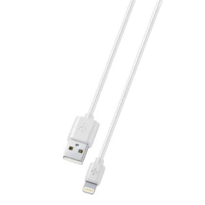 Cablu încărcare și sincronizare Cellularline MFI, USB Type-A/Lightning, 1m, Alb
