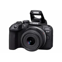 Aparat Foto Mirrorless Canon EOS R10 & RF-S 18-45mm IS STM KIT & Adapter EF-EOS R pentru obiective EF-S și EF