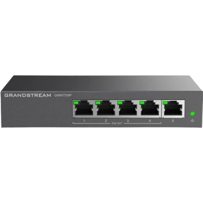 Comutator PoE Grandstream GWN7700P, 4x IEEE 802.3af/at