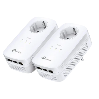Powerline Adapter TP-LINK TL-PA8030P KIT, AV1300, 1300 Mbps, Alb