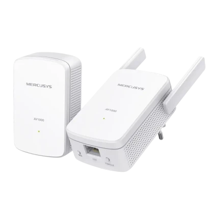 Wi-Fi + Powerline adapter MERCUSYS MP510 KIT, AV1000, 1000 Mbps, Alb